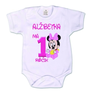 Detské body k 1. narodeninám s motívom Mickey Mouse 002