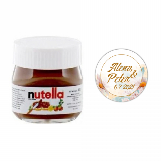 Nutella s kvetinkovým vzorom a zlatými detailmi SVSDN 002